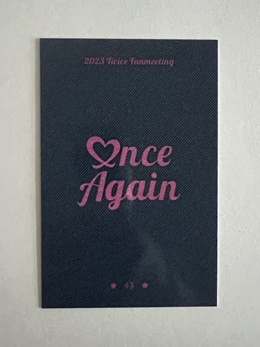 TWICE 8th Anniversary Fan Meeting ONCE AGAIN MD Trading Card Photocard + Benefit - Picture 100 of 160