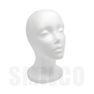 12 Stück Styropor-Perückenkopf – Hoher Hals (30,5/38,1 Cm), Für Styling, Lagerung Und Transport Von Perücken