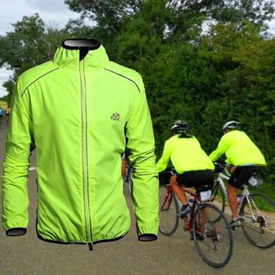 green cycling jacket