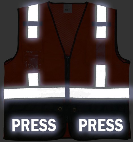 Chaleco de seguridad para sobrevivientes de PRENSA, chaleco para reporteros de noticias, chaleco para periodistas, chaleco para medios - Imagen 19 de 23