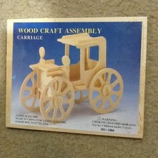  NIP WOOD CRAFT ASSEMBLY MODEL CARRIAGE KIT