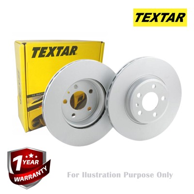 Textar Genuine OE Brake Discs Pair Coated Vented Front 360 mm 