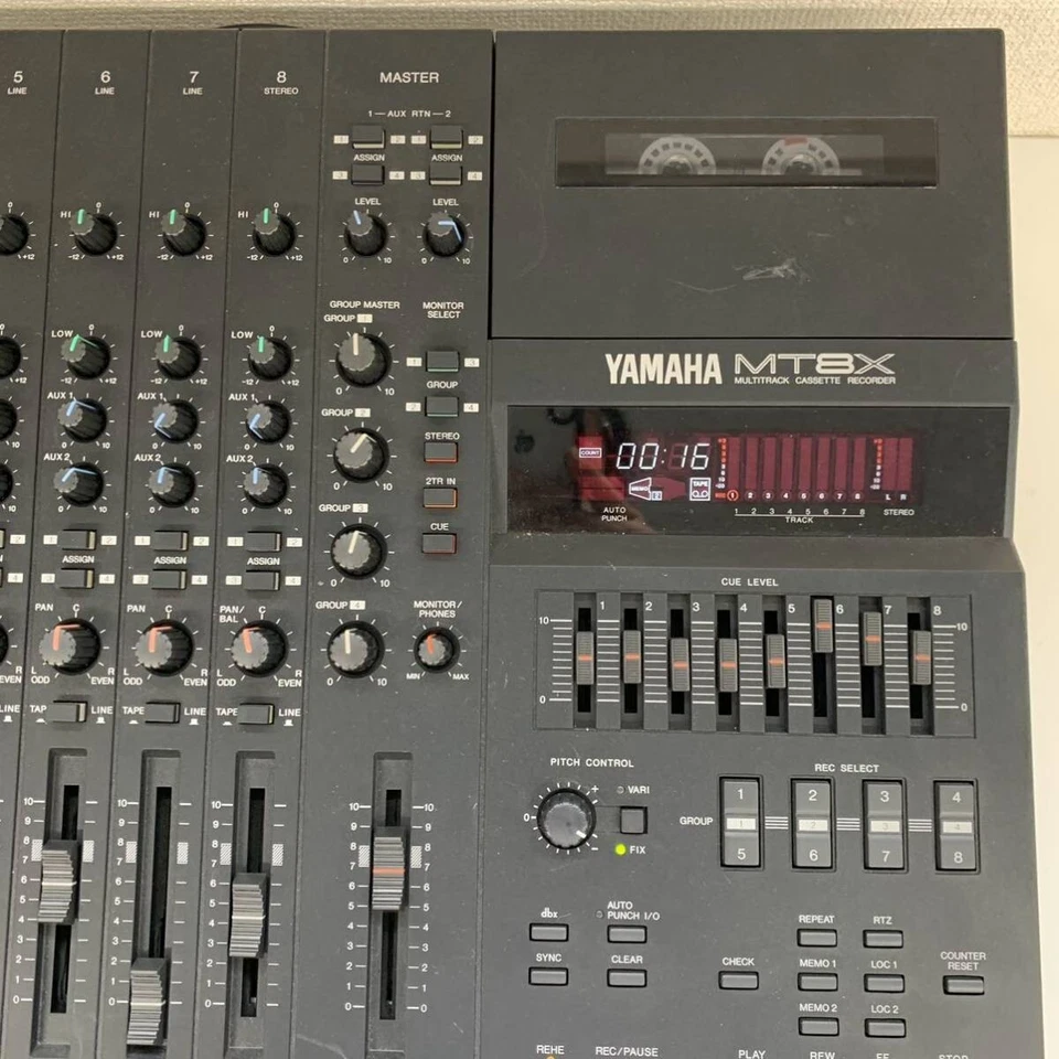 YAMAHA Multitrack Cassette Tape Recorder MT8X  8track USED  Sold AS-IS condition - Image 2 of 3