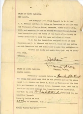 1919 South Carolina Executor Mortgage Satisfaction Document Marion Moise Estate