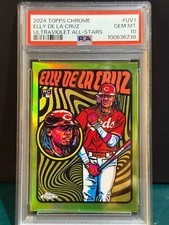 PSA 10 - 2024 Topps Chrome - Ultraviolet All-Stars #UV-1 Elly De La Cruz (RC)