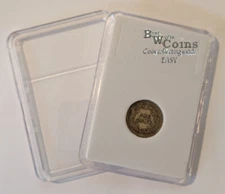 Coin Display Case Slab With Insert - Dime 18 mm