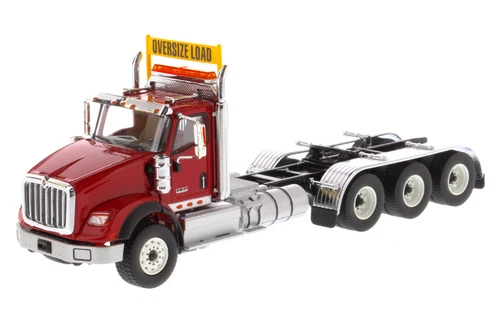 INTERNATIONAL HX620 DAY CAB TRIDEM TRACTOR RED 1/50 DIECAST MASTERS 71008 - Picture 2 of 5