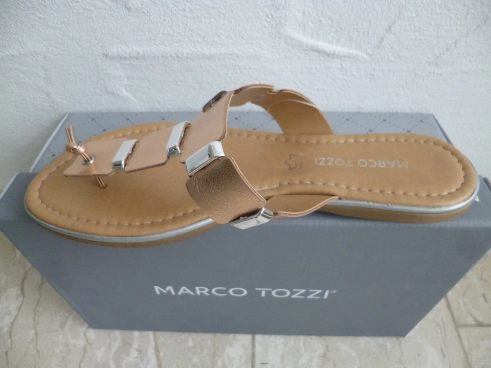 Women Marco Tozzi Toe-Post Sandal Mules Rose NEW! - Image 4 of 4