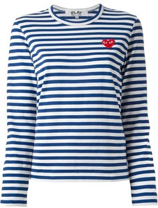 navy blue comme des garcons