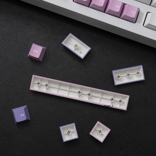 GMK Copy Hanami Pink/Purople/White Keycap Cherry Profile PBT 171PCS/Set - Picture 9 of 13