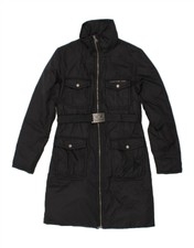 Calvin Klein Jeans Womens Padded Coat Uk 6 Xs Black Polyamide Nf15