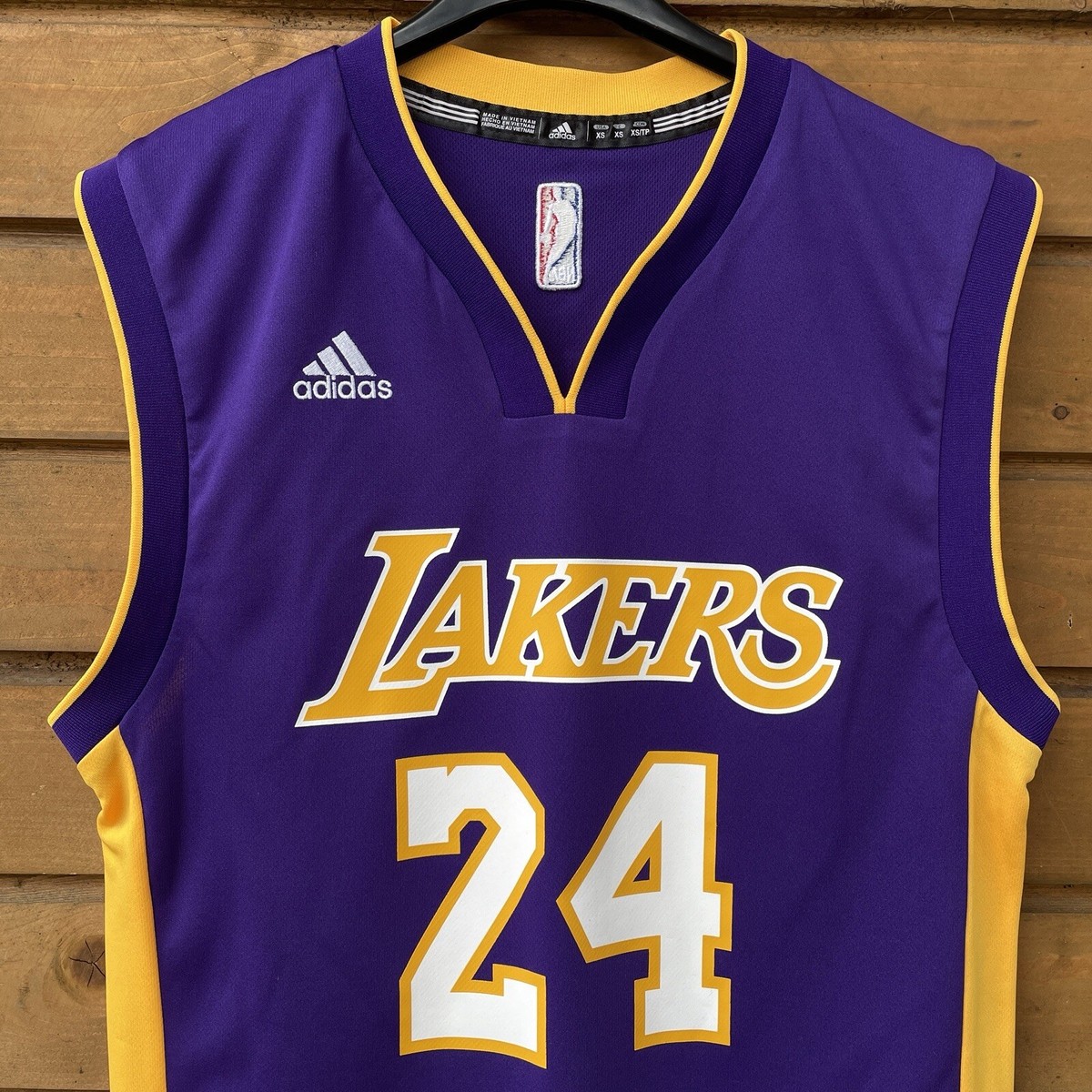 Adidas Kobe Bryant #24 Los Angelas Lakers Purple NBA Basketball