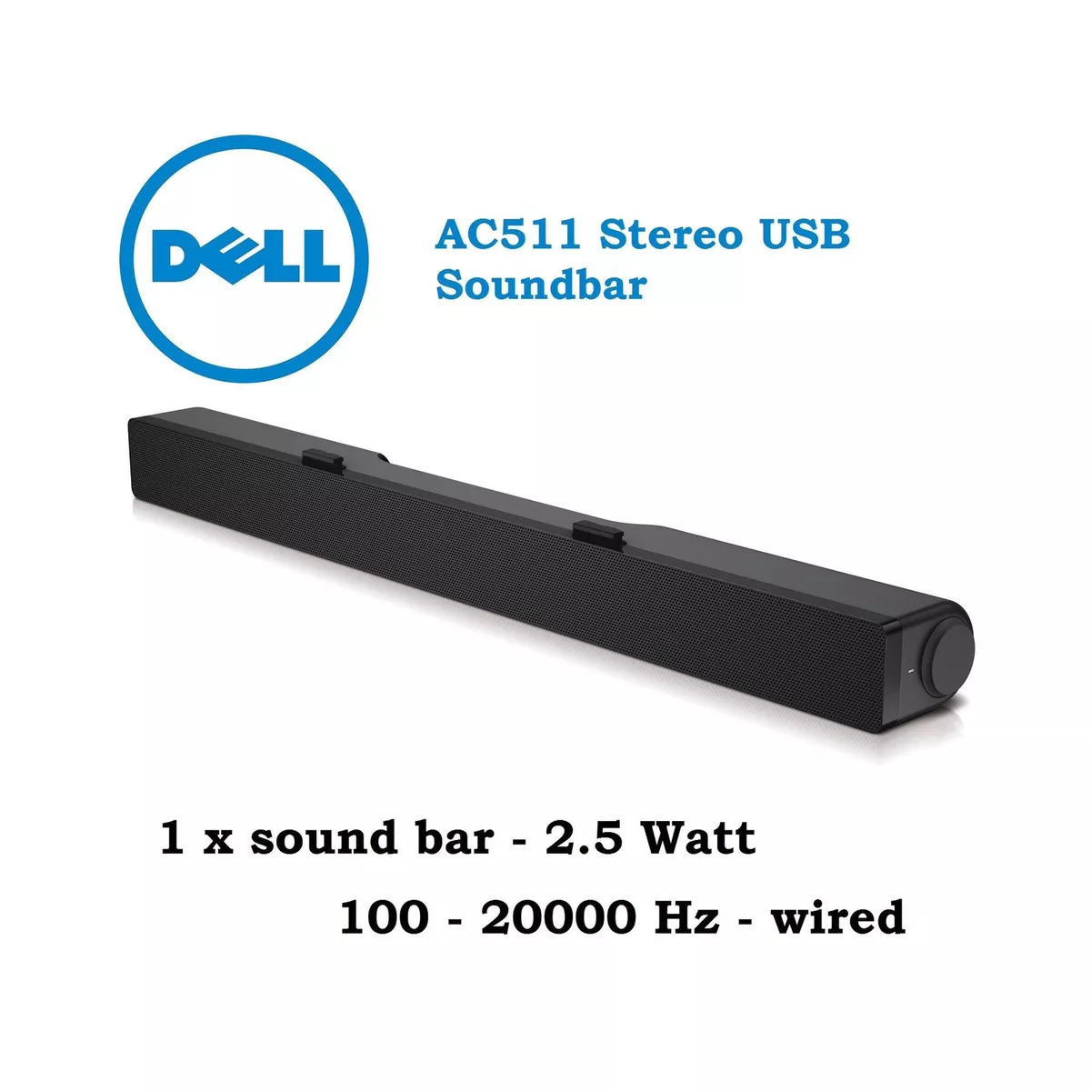 Soundbar Dell Speakers AC511 Dell Monitor P2414H P2714H P1419S UP3214Q U2414H