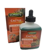 SCHULTZ LIQUID CACTUS PLANT FOOD 2-7-7 Succulents Jade Aloe Vera 4 oz W/ Dropper