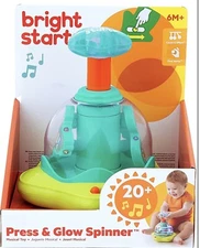 BRIGHT STARTS PRESS & GLOW SPINNER BABY TOY