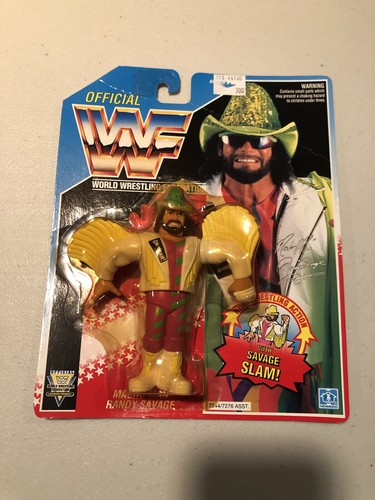 wwf hasbro macho man cowboy moc...