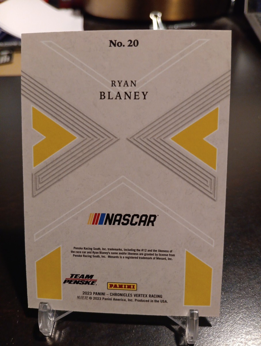 【pagu811】ライアン 2023 Chronicles Vertex Racing Ryan Blaney Blue/199 SSP Team