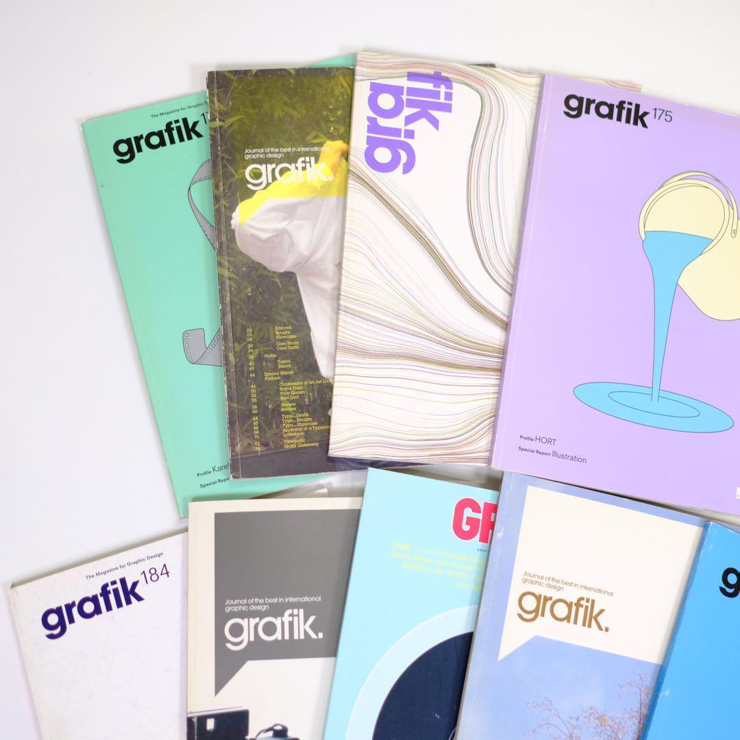 grafik magazine 9 volume set graphic design art from Japan grafik magazine 9 volume set graphic design art from Japan