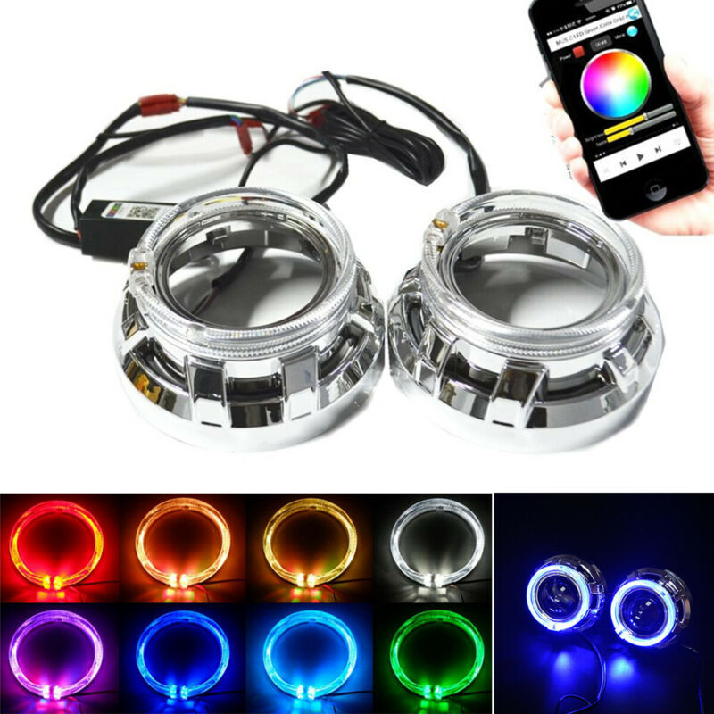 1 Pair 3 Inches Angel Eye Bi-xenon Projector Lens Car