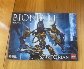 LEGO Bionicle Glatorian Tarix #8981, 100% Complete, instructions, Case, Pieces