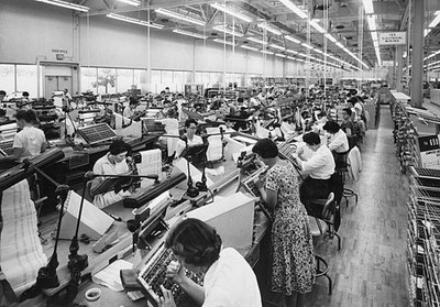San Jose CA Ramac assembly line at IBM plant here Historic Old Photo