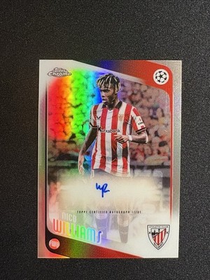 Topps UCC Chrome 25/26 Nico Williams Auto Athletic Bilbao