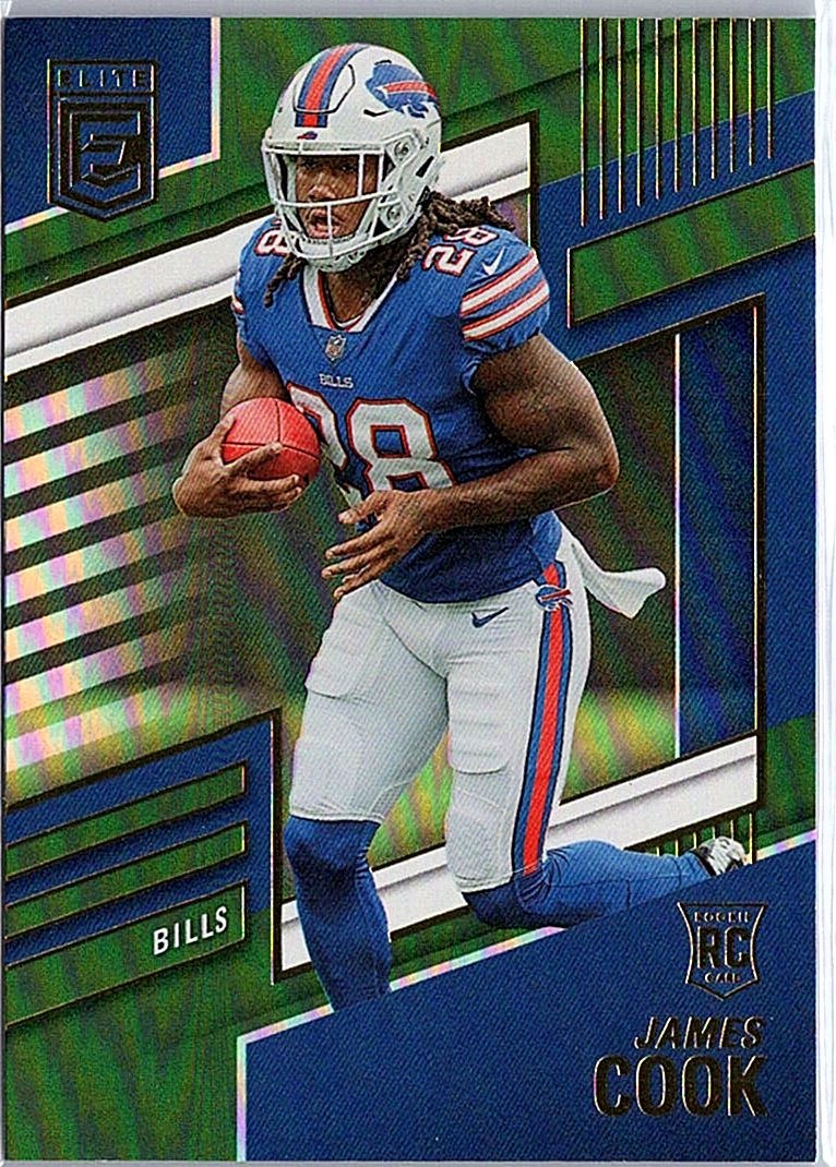 2022 Donruss Elite #116 James Cook Green