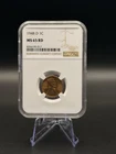1948 D Lincoln Wheat Small Cent NGC MS 65 RD Bronze Uncirculated Coin