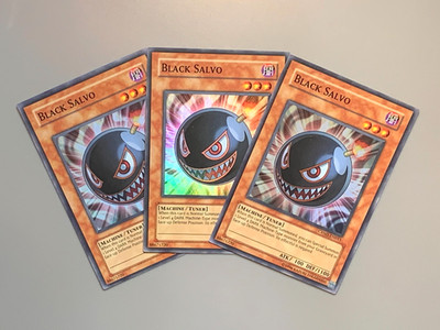 yugioh 3X Black Salvo CRMS-EN015 Unl Ed Super North American Near Mint play set