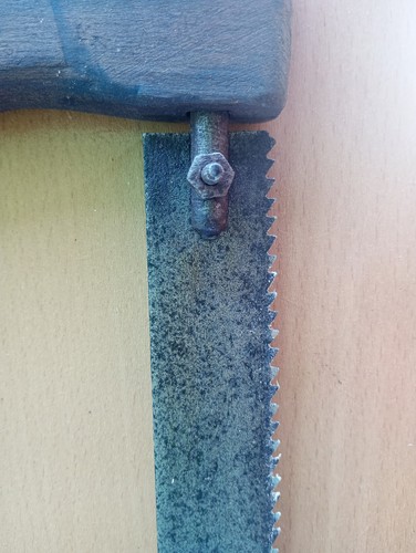 Antique French Frame saw. 45cm long, 7tpi and freshly linseed oiled. - Picture 8 of 16