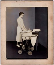 Industrial Clothes Washer Laundry Basket Sales Display 1920s Advertising Photogr