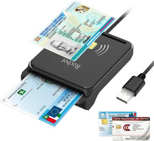 Lettore CIE 3.0 Carta D'Identità E Tessera Sanitaria, Lettore Smart Card Firma D
