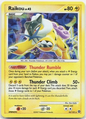 Raikou - 16/132 (Cracked Ice Holo) Promo Miscellaneous Cards & Products MCAP Lig