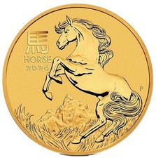 2026 Australia 1 oz Gold Lunar Year of the Horse .9999 Fine Gold - BU 5660.11 per troy oz