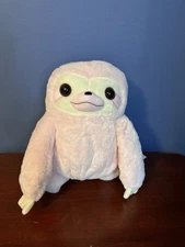 Amuse Collection Pink Sloth Plush Fuzzy Soft Cute 16" Round 1 NWT