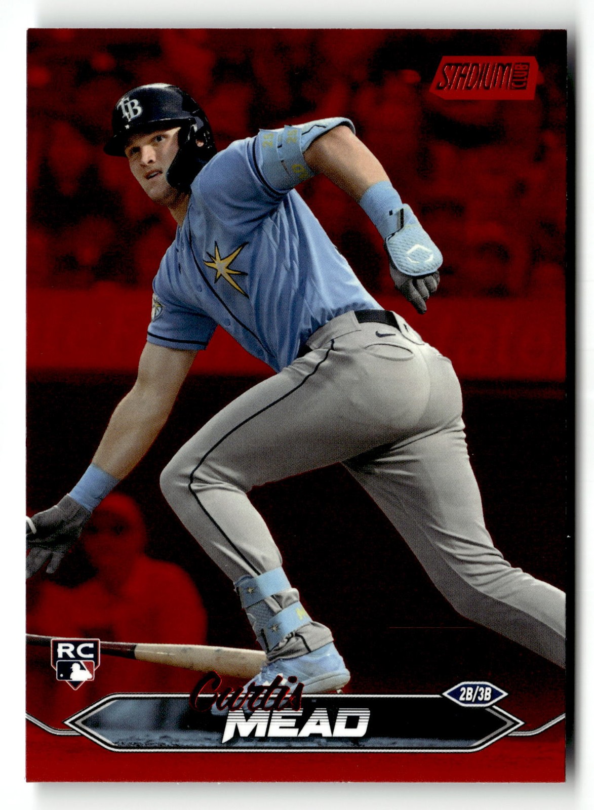 2024 Topps Stadium Club Curtis Mead #271 Red Foil RC Rays