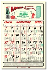 2026 Ramon's Brownie Calendar Vintage Edition Featuring "The Little Doctor" A...