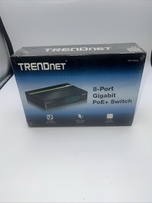 TRENDNET INC TPE-TG80G 8-PORT GIGABIT GREENNET POE+ SWITCH ,New Sealed
