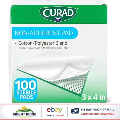 Pack of 100 Sterile Non-Stick Wound Pads for Gentle Healing and Absorption