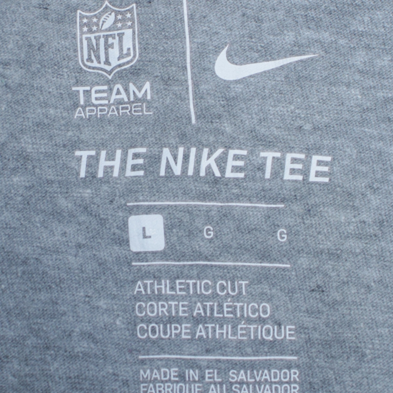 Nike 90's NFL Lions Short Sleeves T Shirt Large Grey image 4