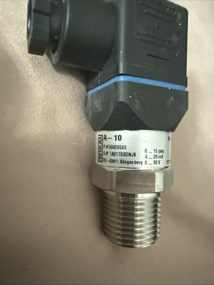 #ad WIKA A 10 Pressure Transmitter 0–6 Bar 4–20mA 8–30VDC 0.5% BFSL New In Box $110.00