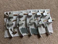10 x Brushed Steel/Silver Hoppe Espag uPVC Window Handles - Left Handed