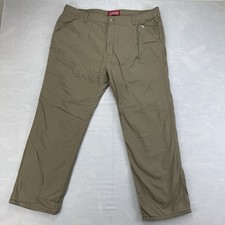 Coleman Fleece Lined Carpenter Pants Size 40x30 Tan/Brown Insulated Work