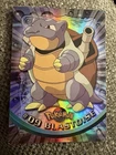 Blastoise #09 Textured Holo Foil Vintage 1999 Topps Pokemon TV Animation Edition