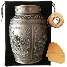 Eveluxwit Keepsake Rose Urns For Human Ashes Medium Cremation Burial Urn For