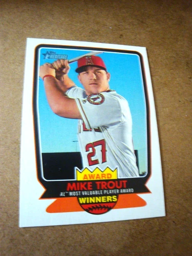 Mike Trout - 2016 Topps Heritage Award Winners MVP Baseball card #AW-6 - Angels