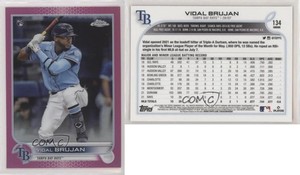 2022 Topps Chrome Pink Refractor Vidal Brujan #134 Rookie RC