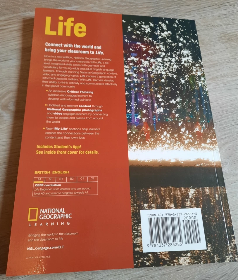Life, Beginner, Student Book, Nat. Geo. 2nd Ed + App Code, NEW, 2019, Brit Eng - Image 2 of 4