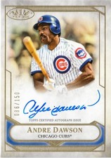 2021 Topps Tier One Andre Dawson Tier One Talent Autograph 150 /86
