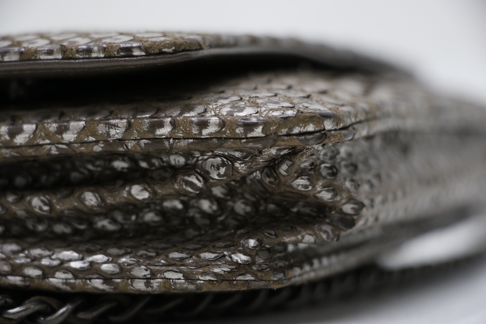 Chanel Python Classic Wallet On Chain - image 9